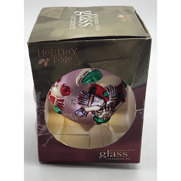 Holiday Time 2001 European Style‎ Glass Ornament Snowmen - Picture 3 of 5